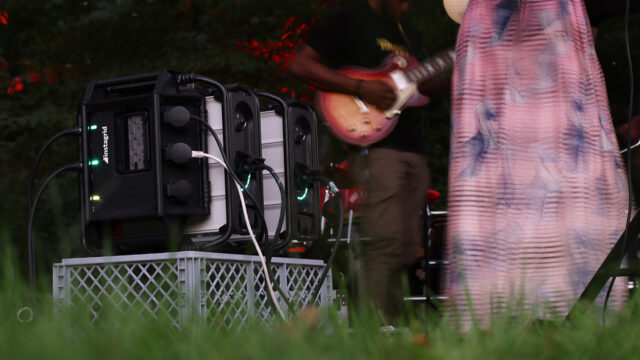 Instagrid Portable Power Battery at a concert