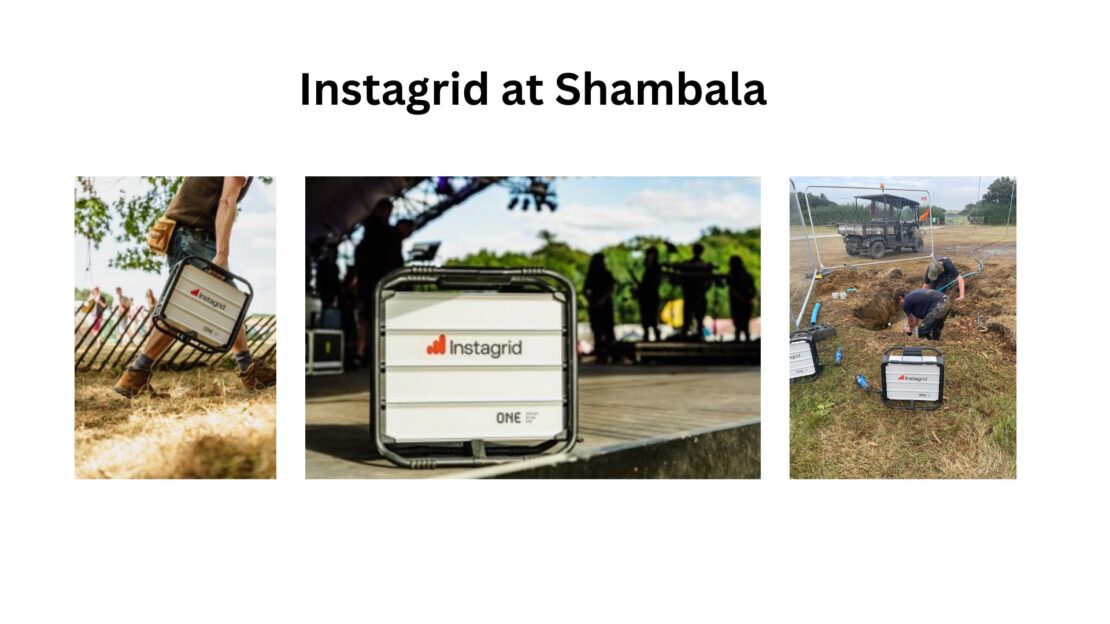 Instagrid Batteries deployed at Shambala 2024